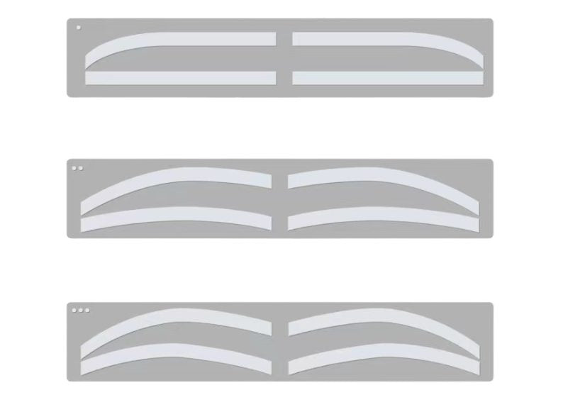Siliconen eyebrow stencil