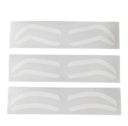 White / Holo eyebrow stencil